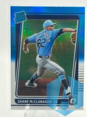 2021 Donruss Optic Carolina Blue and White Prizm Shane McClanahan #78 Rookie RC